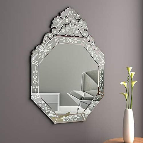 Luxury Wall Mounted Squared Mirror, Venetian Mirror Decor