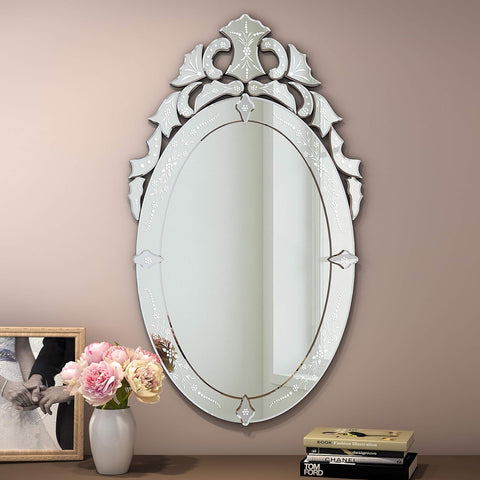 Interior Decor Wall Mounted Squared Mirror, Venetian Mirror Decor