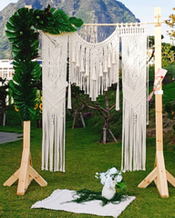 Luxurious Macrame Wedding Backdrop, Macrame Wedding Arch Arbor, Macrame Wall Hanging,Macrame Door Hanging,Room Divider