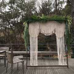 Wedding Backdrop, Macrame Wedding Arch Arbor, Macrame Wall Hanging, Macrame Door Hanging