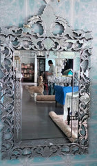 Glass Vertical Venetian Mirror  Modern Wall Venetian Mirror, Wall Mount Mirror Elegant