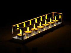 Geometric glass candle holders /Modern wedding centerpieces/ christmas decor gift ideas / Table Centerpiece - Tea Light Centerpiece