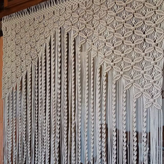 Wall hanging, Modern geometric woven tapestry, Wedding backdrop