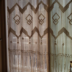 Macramé Wall Curtain / Macrame Boudoir decor/ Macrame Door