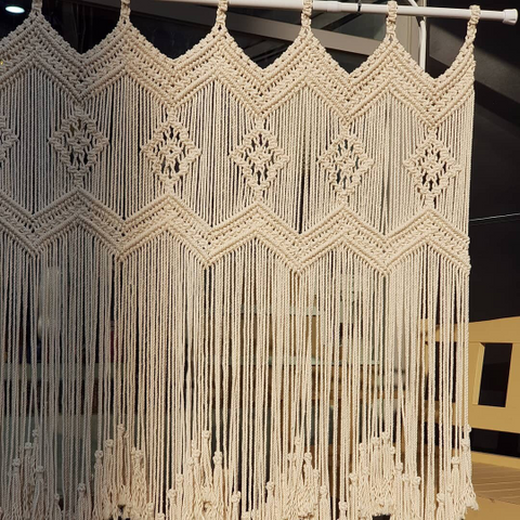 Wedding Decor, Macramé Wall Curtain / Macrame Door / Wall Decoration