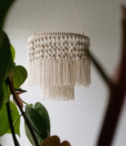 Macrame Hanging Chandelier | Ceiling Decor | Hanging Pendant