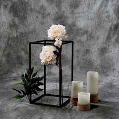 Set Of 4 Wedding Metal Flower Stand // Geometric Centerpiece Vase