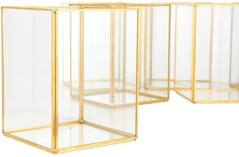 Geometric Candle Holder Set of 6 for Wedding Centerpiece