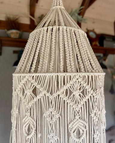 Fringe Chandelier, Tassel Lamp Shade , Macrame Chandelier, Fringe Chandelier , Macrame Lampshade ,Boho Light Pendant