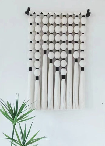 Minimalist wall decor, Macrame wall hanging, Perfect blend of texture, Natural materials fiber