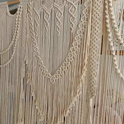 Macrame Wedding Backdrop, Macrame Wedding Arch Arbor, Macrame Wall Hanging,Macrame Door Hanging,Room Divider,Macrame Curtains