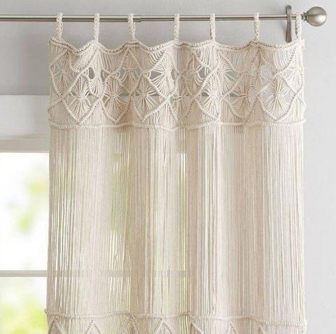 Macrame Room Divider, Macrame Headboard, Boho Door Curtain