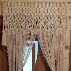 Tassel Curtain Macrame Wall Curtain Wall Hanging, Wedding decor
