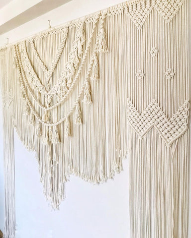 Handmade Curtain Bohemian Decoration Wall Backdrop Wedding Wall Hanging