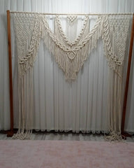 Handmade Backdrop Curtain Decoration Wall Tapestry Arch Backdrop Wedding Wall Hanging