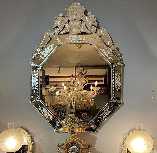 Parisian Splendor Handmade Mirror Luxury Glass Framed Venetian Decor Mirror