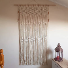 Handmade Beautiful Boho Macrame Wall Curtain Wall Hanging, Wedding decor