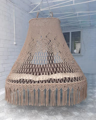 Dual Color Macrame Swing Chair, Hanging Chair, Hammock Swing Chair