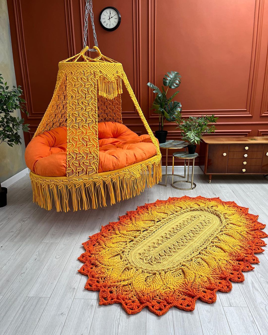 Handcraft Large Handmade Large Swing Sofa, Hanging Swing Chair Indoor and Outdoor Swing