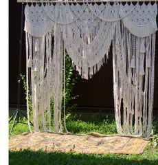 Handcrafted Boho Wedding Decor Curtain Tapestry Wall Decor Bohemian Decor