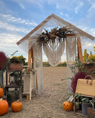 Boho Wedding Backdrop Curtain Rustic Bohemian Wall Hanging Curtain for Weddings