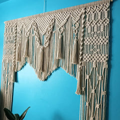 Handmade Boho Macrame Wedding Backdrop Bohemian Decor Party Backdrop