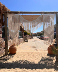 Bohemian Curtain Wall Hanging - Wedding Backdrop Decor - Handmade Boho Tapestry - Festival Decoration - Boho Chic Home Decor - Macrame Wall Art