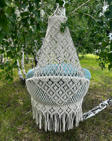 Best Gift Handmade Macrame Swing Chair, Hanging Hammock Chair